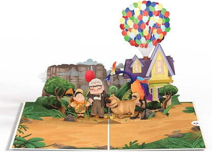 Lovepop Happy Birthday Pop-Up Card for Her and Him- 3D Disney Birthday Greeting Cards for Boys, Girls, Men, Women - Birthday Adventures - 5" x 7" Up Card - Blank Note Card & Envelope Included