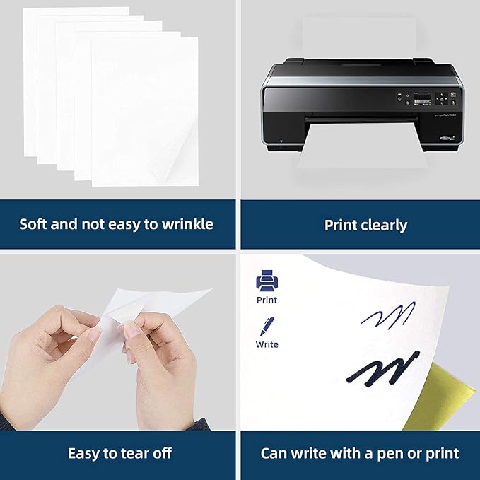 100 Sheets 200 Labels Half Sheet Self Adhesive Shipping Labels for Laser & Inkjet Printers, 8.5" x 5.5" Shipping Mailing Labels, 2 per Page Shipping Labels, 5 1/2 x 8 1/2 Half Sheet Labels