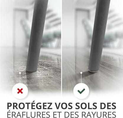 Felt Furniture Pads X-PROTECTOR - 48 Premium Felt Pads Floor Protector - Chair Felts Pads for Furniture Feet Wood Floors - Best Furniture Pads for Hardwood Floors - Protect Your Hard Floors! (Grey)