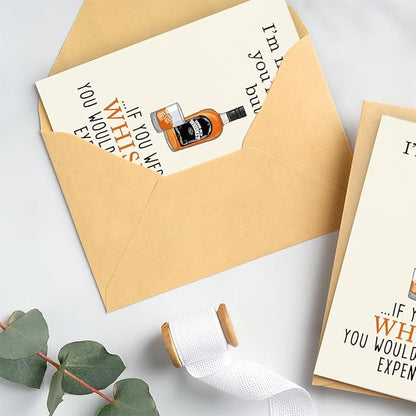 Greeting Card, Birthday Card for Husband, Men, Boyfriend, Him, Funny Gift, Happy Birthday, Premium 400gsm Cardstock