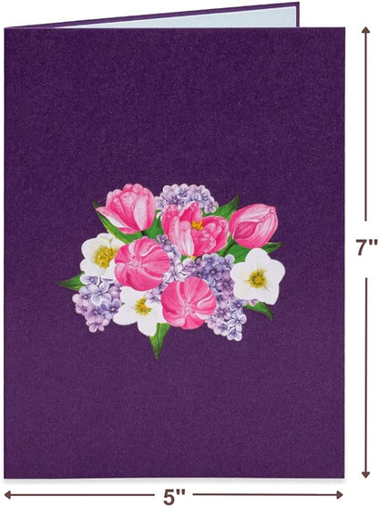 Paper Love Flower Watering Can 3D Pop Up Card, For All Occasion, Birthday, Graduation, Wedding, Mother's Day, Valentine's Day, Thank You, Get Well or Just Because - 5" x 7" Cover - Includes Envelope