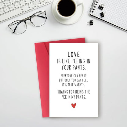 Funny Anniversary Card & Gifts For Men Women,Sweet Anniversary Cards For Husband Wife Girlfriend Boyfriend,Cute Anniversary Card For Him Her