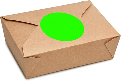 ChromaLabel 3 Inch Round Label Permanent Color Code Dot Stickers, 500 Labels per Roll, Green