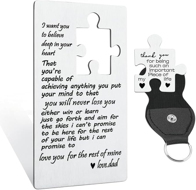 llxxeyopqdxz Wallet Card Insert for Son from Dad, Inspirational Gift for Son from Dad, College Graduation Gifts for Son, Happy Birthday Son Card from Dad, Cute Wallet Card Gift for Son,(46)