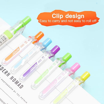 Luminous colors Journal Planner Pens Colorful 0.5mm Markers Fine Tip Drawing Pen Porous Fineliner Pen for Bullet Journaling Writing Note Taking Coloring Art Office School Supplies (6 luminous colors)