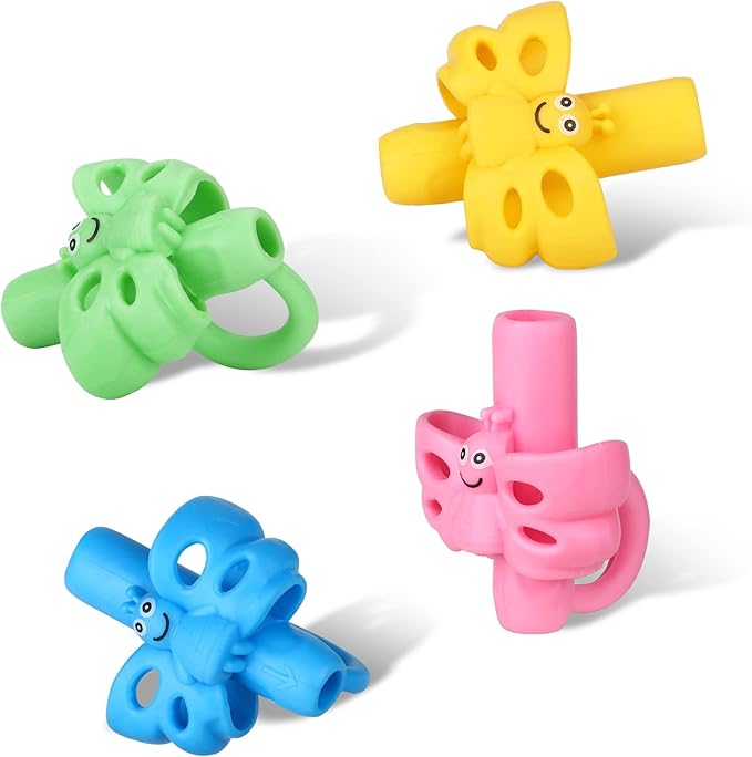 8 Packs Pencil Grips - Koabbit Pencil Grips for Kids Handwriting for Toddlers & Preschoolers, Pencil Holder Grip Posture Correction Training Writing Aid.