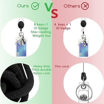 Cute Dachshund Badge Reels Retractable with Carabiner Reel Clip, ID Badge Holder Case with Detachable Lanyard Keychain, Nurse Doctor Office School Teacher Name Credit Card Pocket