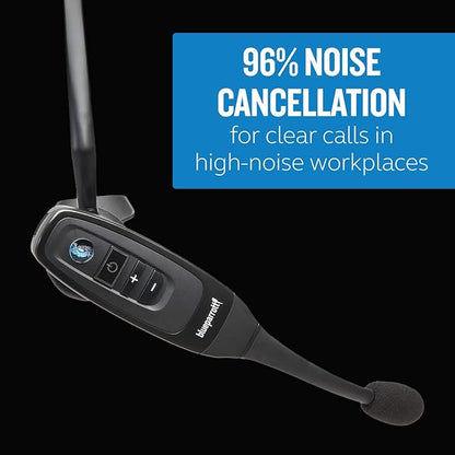 BlueParrott C400-XT Trucker Bluetooth Headset – Industry Leading Sound with Long Wireless Range & Extreme Comfort for All-Day Wear - Ideal for Anyone On-The-Go, Up to 24 Hours of Talk Time, Black