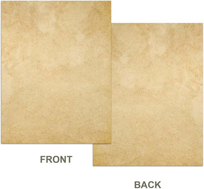 (2 Pack) Stationary Paper for Writing Letters - Vintage Antique Letterhead Paper, Letter Size Stationery Writing Paper, 200 Sheets Double-Sided Invitation/Decorative Printer Paper, 8.5" x 11"