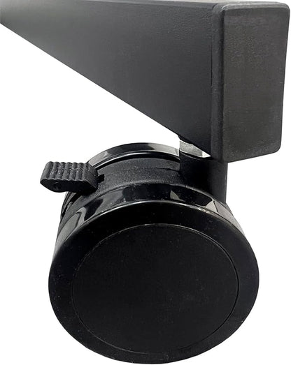 BESTBOARD Mobile Whiteboard 32 x 48 inch Large Height Adjust 360° Rolling Double Sided Dry Erase White Board on Wheels, Portable Easel with Stand for Home Office Classroom (32" x 48" BK)