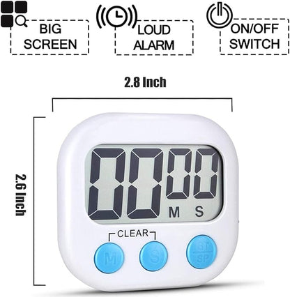 2 Pack Classroom Timers for Teachers Kids Large Magnetic Digital Timer Green White