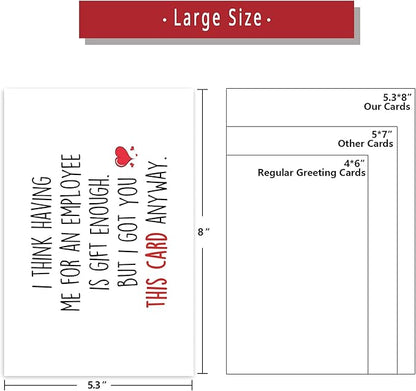 Ziwenhu Boss Day Gifts: Happy Boss Day Card, Funny & Cute Gifts for Him & Her, Going Away Gift