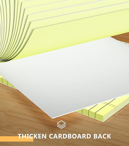 Yellow Legal Pads, Note Pads, 4 x 6 Inch, 8 Pack, 30 Sheets/Pad, Narrow Ruled, Small Notepads Yellow Paper, Micro Perforated Memo Pads, Lined Writing Pads of Paper, Mini Pocket Size Scratch Pads 4x6