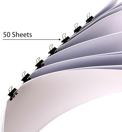 SANNIX 150 PCS Mini Binder Clips, 5/8 inch 15mm Binder Clips Black Paper Clamps Micro Size for Office Home School