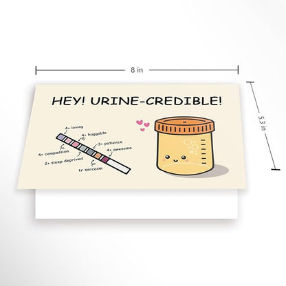 OJsensai Funny Thank You Card for Nurse Doctor, Nurse Preceptor Gifts, Healthcare Worker Appreciation Card, Urology Gifts