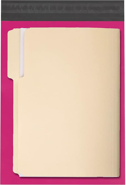 Colored Poly Mailers Pack of: Be creative with your packaging with Colored mailers (Pink, 10" x 13" pack of 500)