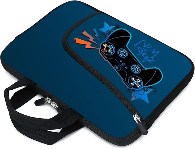 11.6" 12.2 inches Laptop Sleeve Chromebook Case Ultrabook Case Notebook Sleeve Tablet Case Neoprene Handle Sleeve for Men Women, Two Pockets Fit Apple MacBook Air Samsung Acer HP DELL (Games-2)