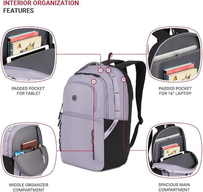 SwissGear Versa, Lavender Grey, 17.75-Inch