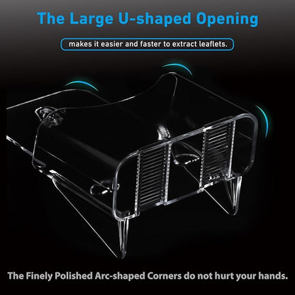 Acrylic Brochure Holder 4x9 Inches Slant Back Design, Clear Display Stand, Plastic Table Stand Sign Holder,Pamphlet Holder Flyer Holder, Acrylic Display Stand, Acrylic Table Signs Plastic