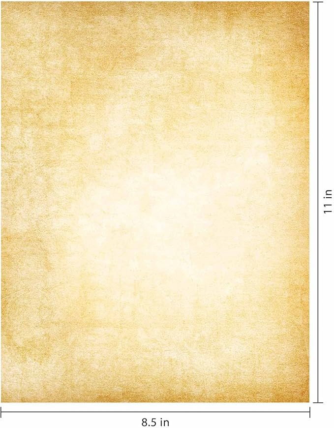 50 Stationery Vintage Antique Design Printing/Writing Papers 8.5 x 11 in, Letter Writting Paper, Decorative Printer Paper for Invitation, Letter, Resume, Award, Diploma, Art, Craft, Certificate（A)