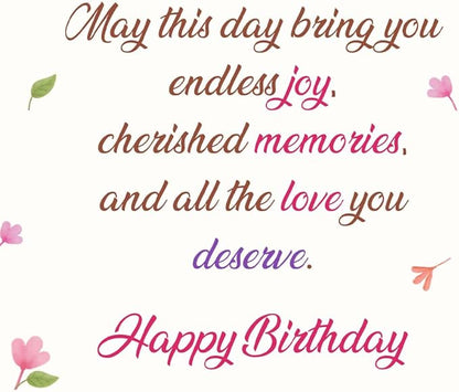 Prime Greetings Sister In Law Birthday Card, Made in America, Eco-Friendly, Thick Card Stock with Premium Envelope 5in x 7.75in, Packaged in Protective Mailer