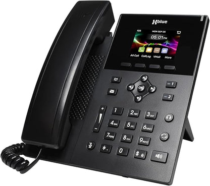XBLUE QB2 System Bundle with 6 IP5g IP Phones Including Auto Attendant, Voicemail, Cell & Remote Phone Extensions & Call Recording