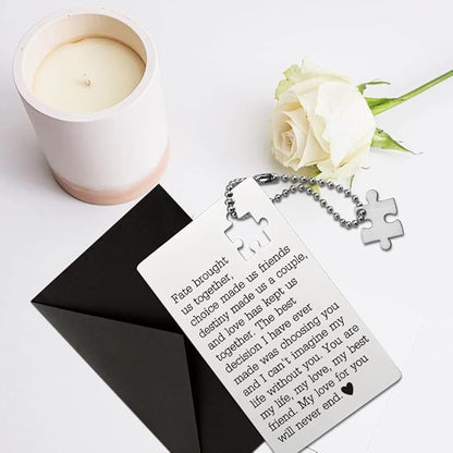 llxxeyopqdxz Husband Birthday Card From Wife, Wallet Insert Card, Anniversary Valentine Gifts for Men or Women, Love Gift for Him, Her, Boyfriend, Girlfriend, Birthday Gifts for Wife Husband