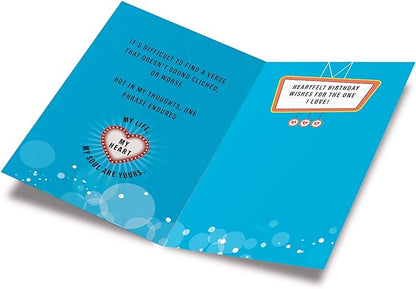 Prime Greetings Husband Birthday Card, Made in America, Eco-Friendly, Thick Card Stock with Premium Envelope 5in x 7.75in, Packaged in Protective Mailer