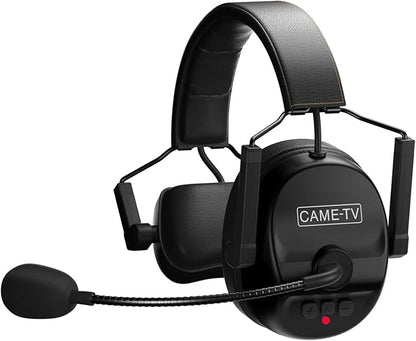 Came-TV Kuminik8 1.9GHz Wireless Intercom Headset System Noise Cancellation Zero Latency Full Duplex with Hardcase for Church Boating TV Film Production Drone