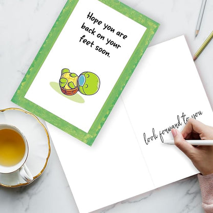 Funny Get Well Soon Card & Gifts for Men Women,Naughty Get Well Soon Gifts After Surgery,Speedy Surgery Recovery Cards for Him Her,Hope You Are Back on Your Feet Soon