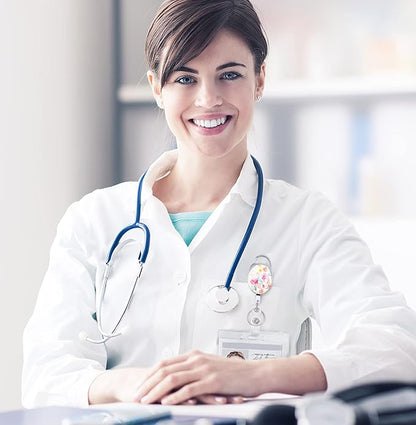 3 Pack Badge Reels Retractable，Double Sided Color Print Pattern Retractable Badge Holders，with Retractable Keychain, Badge Clip and Key Ring，Durable Nylon Retractable Rope