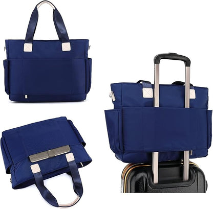 canvaslife Laptop Briefcase, Practical Waterproof Versatile Laptop Shoulder Messenger Bag (15 "-15.6”A-5)