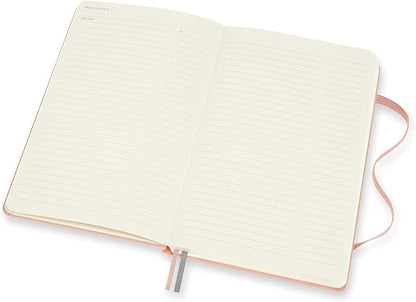 Moleskine Art Logbook, Hard Cover, Large (5" x 8.25"), Dotted, Coral Pink, 160 Pages