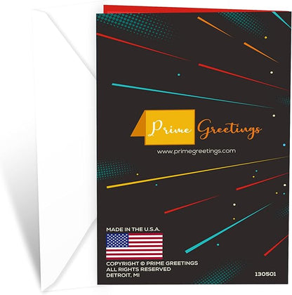 Prime Greetings Religious Birthday Card For Brother, Made in America, Eco-Friendly, Thick Card Stock with Premium Envelope 5in x 7.75in, Packaged in Protective Mailer