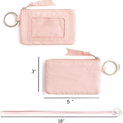 WONDERFUL FLOWER Lanyard Wallet, ID Holder, ID Wallet with Lanyard, Keychain Wallet for Women, Card Holder Wallet