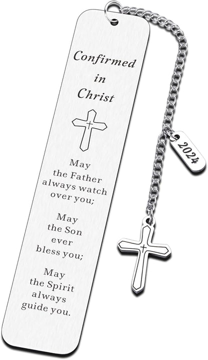 Confirmation Gifts for Teenage Girls Boys, Catholic Confirmation Gifts for Teens, First Communion Gifts, Christening Gifts, Baptism Christian Bookmarks Gifts, Religious Confirmation Bookmark Gifts