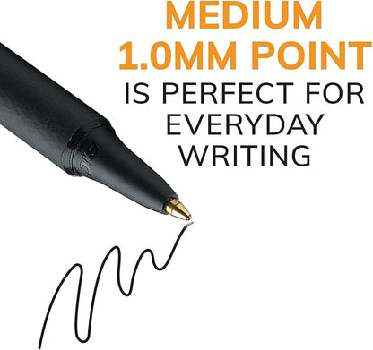 BIC Soft Feel Stick Pens With Special No-Slip Comfortable Grip, Medium Point (1.0 mm), Blue, 36-Count