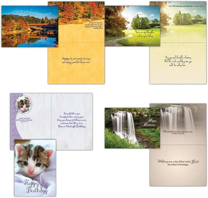 All Occassion Greeting Cards - King James Version Scriptures - Assorted Designs - 48 Count