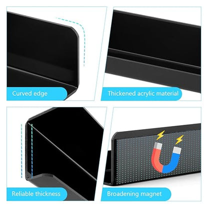 Magnetic Book Shelf for Whiteboard, Magnetic Book Holder File Rack with a Pen Container and Two Hook Acrylic Book Shelves Metal Floating Book Display Shelf for Teacher Kids Room Office(Black)