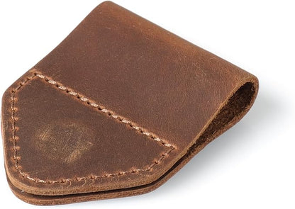 Londo Genuine Leather Handmade Bookmark (Set of 2) (Magnetic, Light Brown)