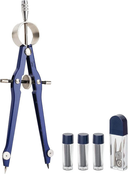 Mr. Pen- Professional Compass with Lock and Free Life TIME Lead Replacement, Compass for Geometry, Spring Bow Compass, Precision Compass Math, Drafting Compass, Compass Drawing, Metal Compass