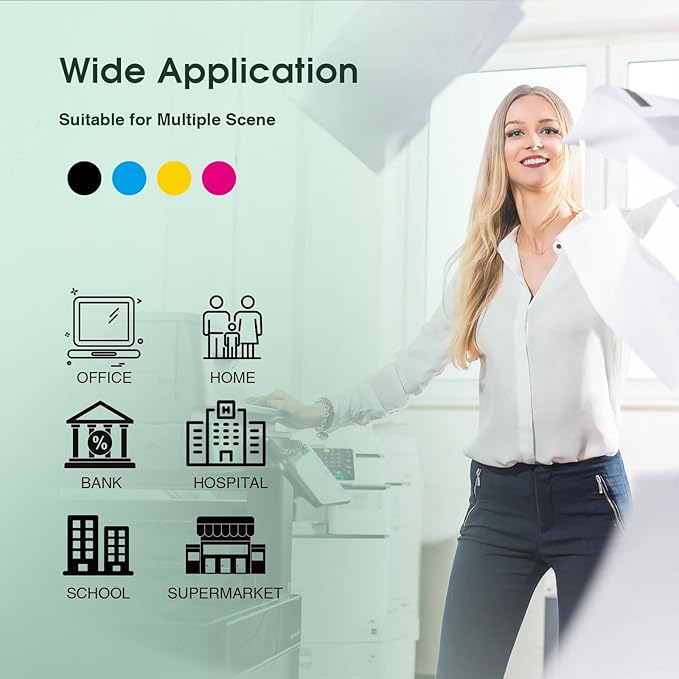 Clorisun 952 952XL Compatible for HP 952XL Ink Cartridges Combo Pack 952 XL Ink Cartridges for HP Printers OfficeJet Pro 8710 7740 8720 8715 8210 8740 8702 Printer(Black Cyan Magenta Yellow, 4-Pack)