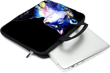11.6 12 12.1 Inch Laptop Carrying Bag Protective Chromebook Case Pouch Netbook Notebook Ultrabook Bag Tablet Sleeve Cover Travel Briefcase with Handle for Men Women (Wolf)