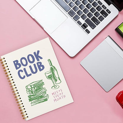 Book Club Gifts for Women, Book Club Journal, Cute Book Club Gifts, Christmas Book Lover Gifts for Women, Journal Motivational Gifts for Teacher Book Club Librarian Bookish 5.5x8.3
