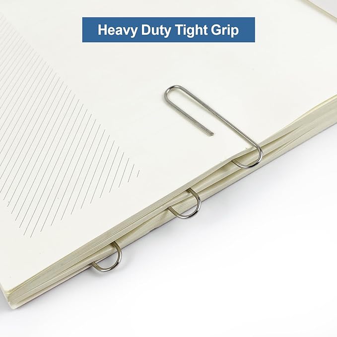 Jumbo Paper Clips, 240pcs 2 Inch Large Silver Paper Clip, Big PaperClips for Paperwork Office School and Personal Use