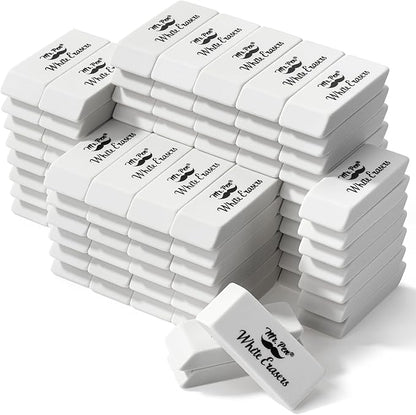 Mr. Pen- White Pencil Eraser, 100 Pack, Block Erasers for Pencils, Large Eraser, White Erasers Bulk