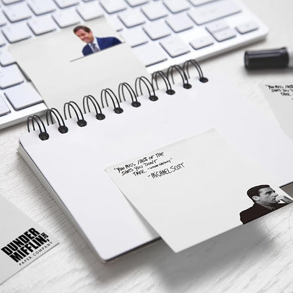 Funny Sticky Notes Cute 4 Pads, Office Sticky Note Pads Michael That's What She Said, Cute Sticky Notes Office Desk Gifts, Self-Stick Note Pads Bulk, Set of 4