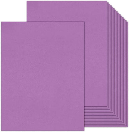 Purple Cardstock 100 Sheets 80lb Cardstock Paper 8.5 x 11, Goefun Purple Paper for Wedding Invitations, DIY Cards, Menus, Crafts