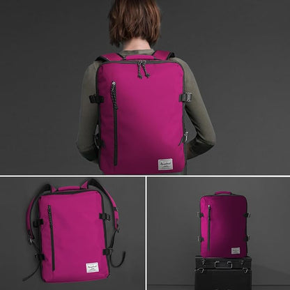 Lightweight Backpack for Women Airline Approved Weekender Bag with Separate Laptop Compartment, Travel Gym Sport, Orchid