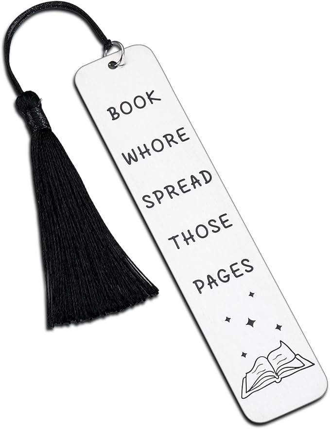 Spicy Bookmarks for Women Book Lovers Bookish Book Marker Gifts with Tassels for Female Friends BFF Her Smutty Book Readers Bookworms Birthday Stocking Stuffers Gifts Reading Present Book Club Gifts